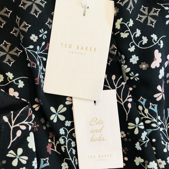 Ted Baker Marcila Hazel High Neck Wide Leg Jumpsuit Office Vacation 0-2 US 1 TB - Picture 12 of 15